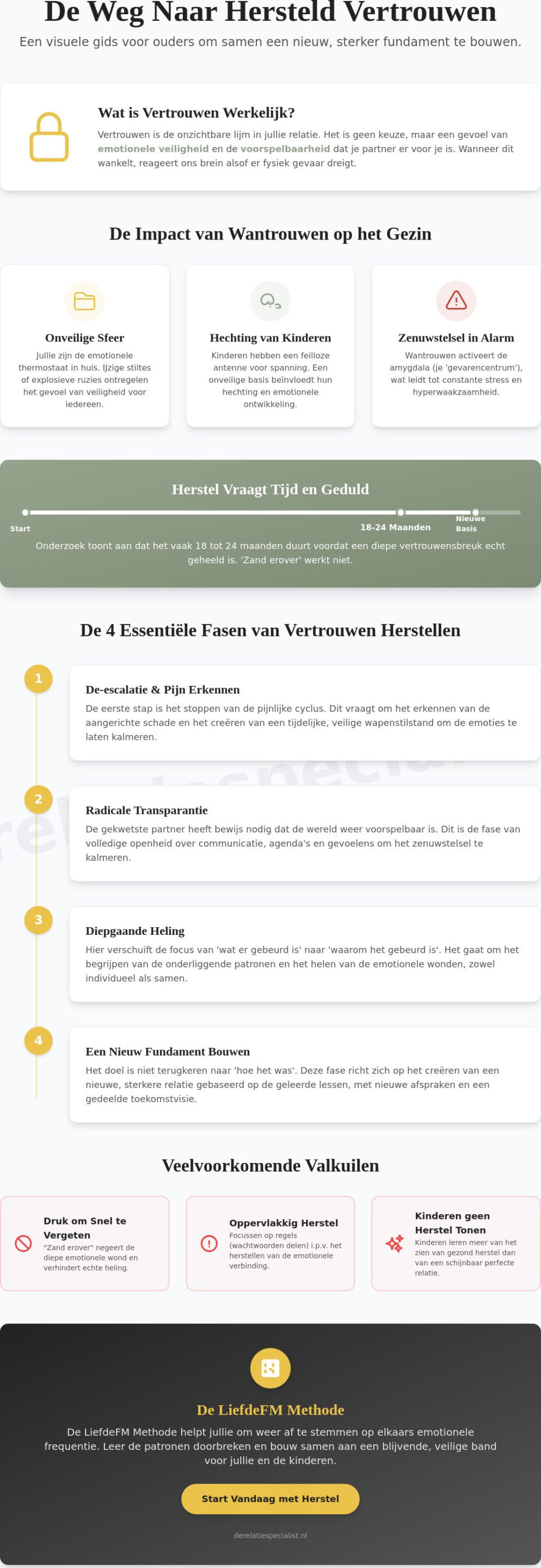 Vertrouwen herstellen in je relatie: Een diepgaande gids voor ouders