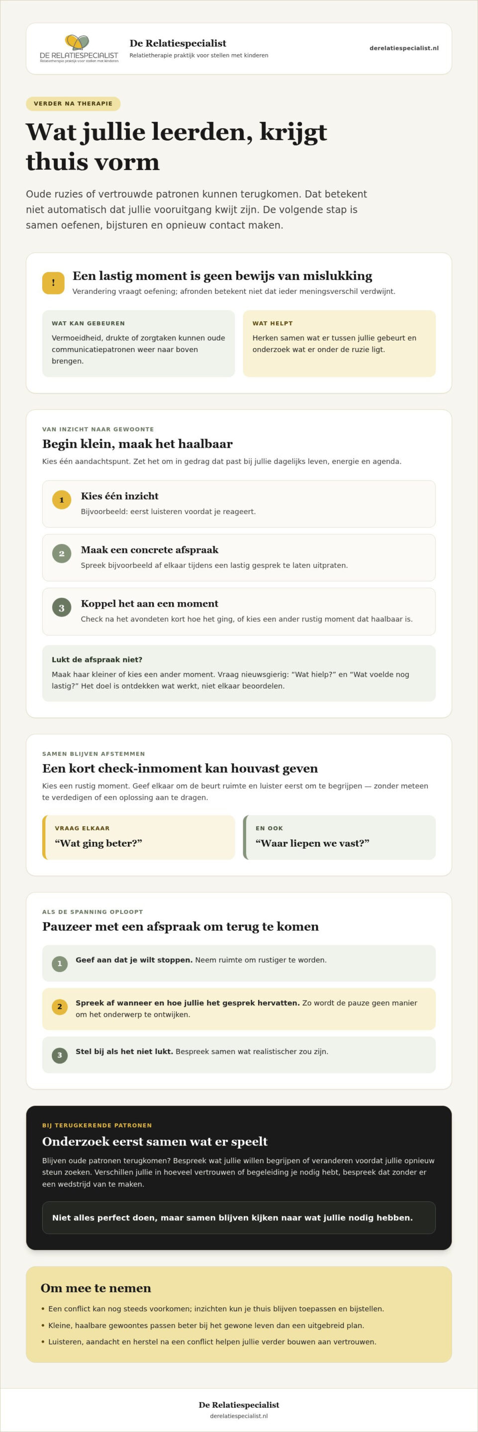 Leven na relatietherapie: zo houd je jullie vooruitgang vast