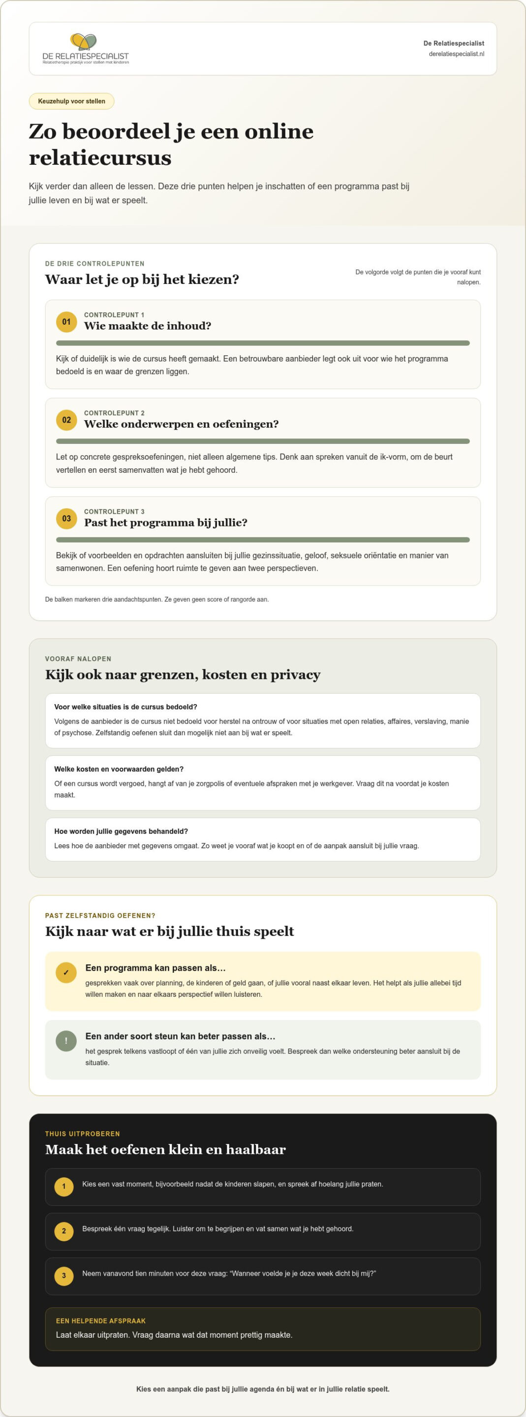 Online relatiecursus voor stellen: hoeveel tijd vraagt het programma